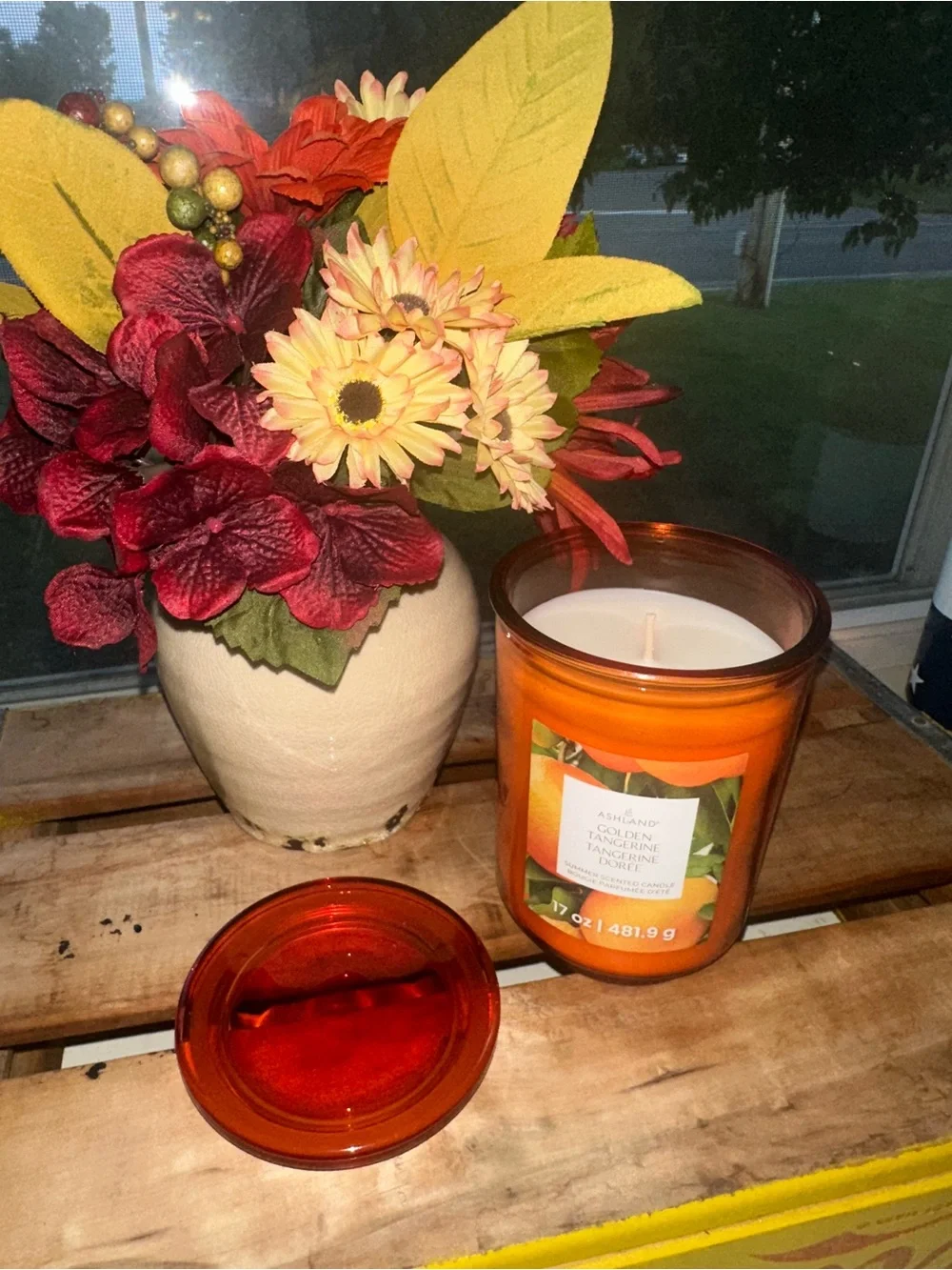 Golden Tangerine Summer Scented Jar Candle by Ashland